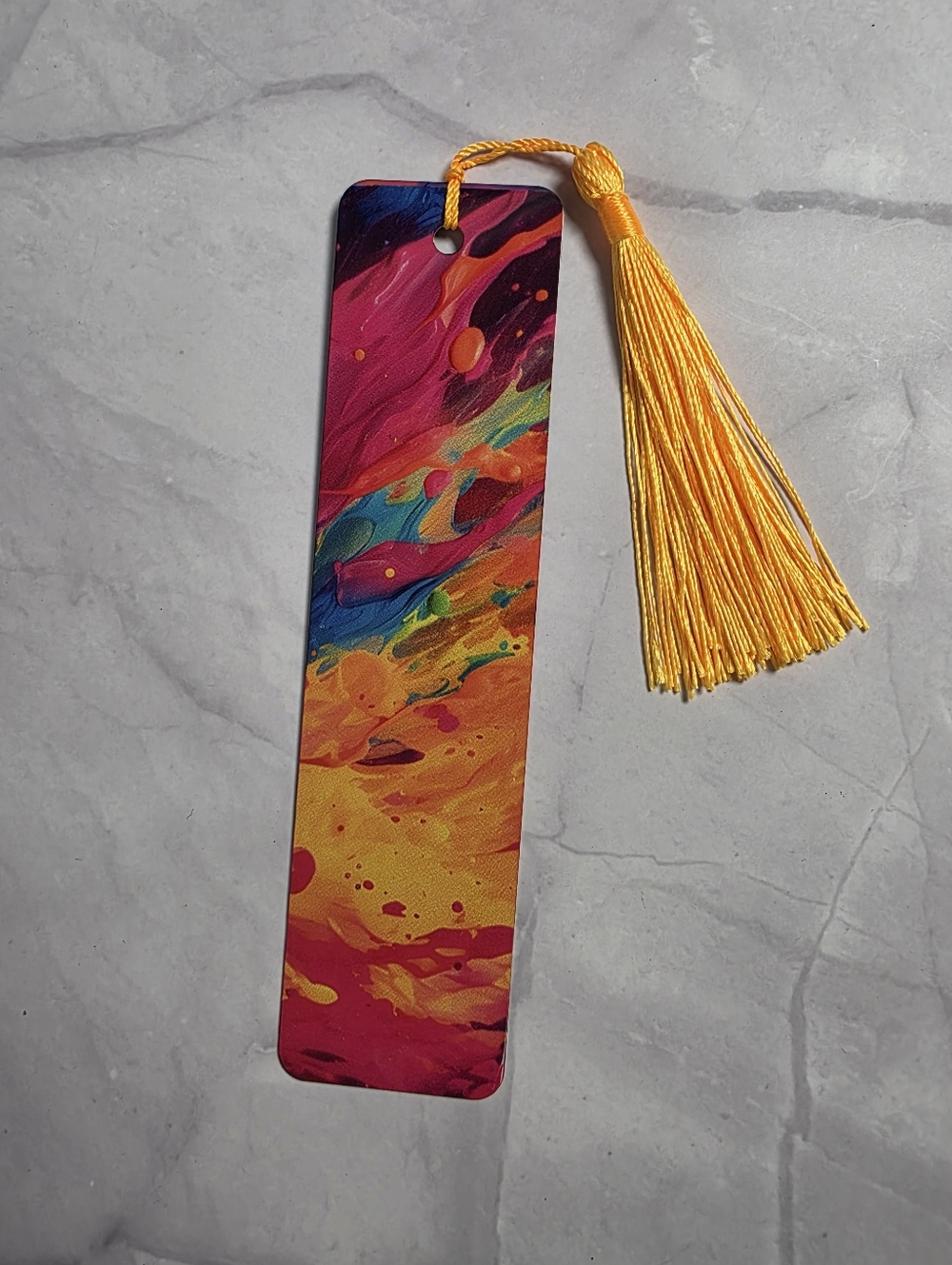 Vibrant Abstract Metal Bookmark - Picture 3 of 4